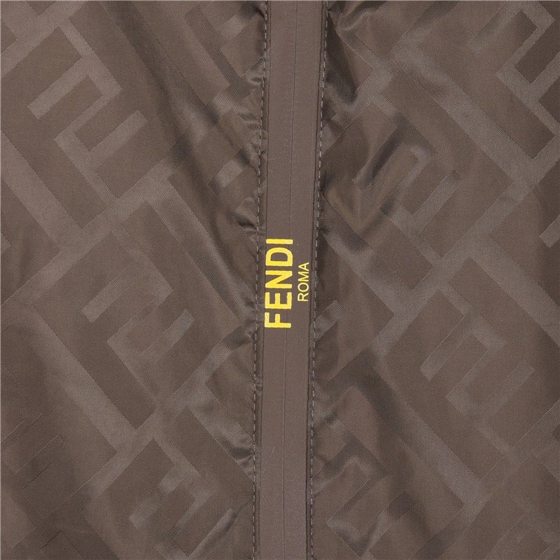 Fendi Monogram Windbreaker Jacket Brown view