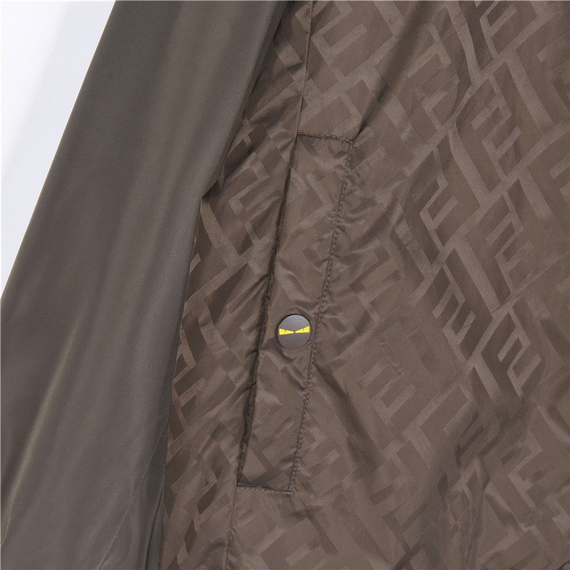 Fendi Monogram Windbreaker Jacket Brown view