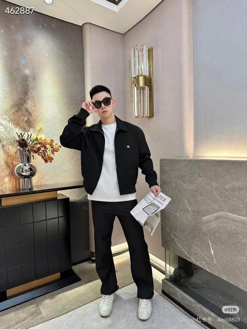 Chanel Black Quilted Harrington Jacket view