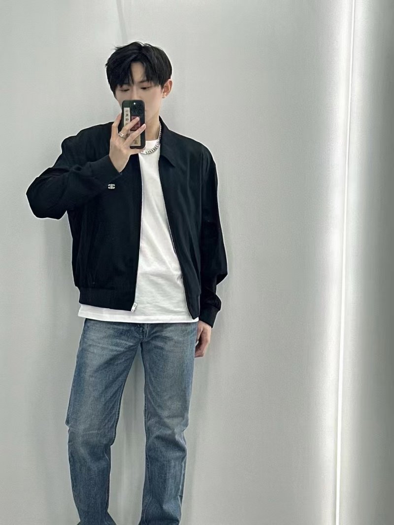 Chanel Black Quilted Harrington Jacket view