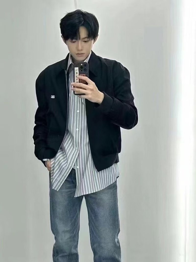 Chanel Black Quilted Harrington Jacket view