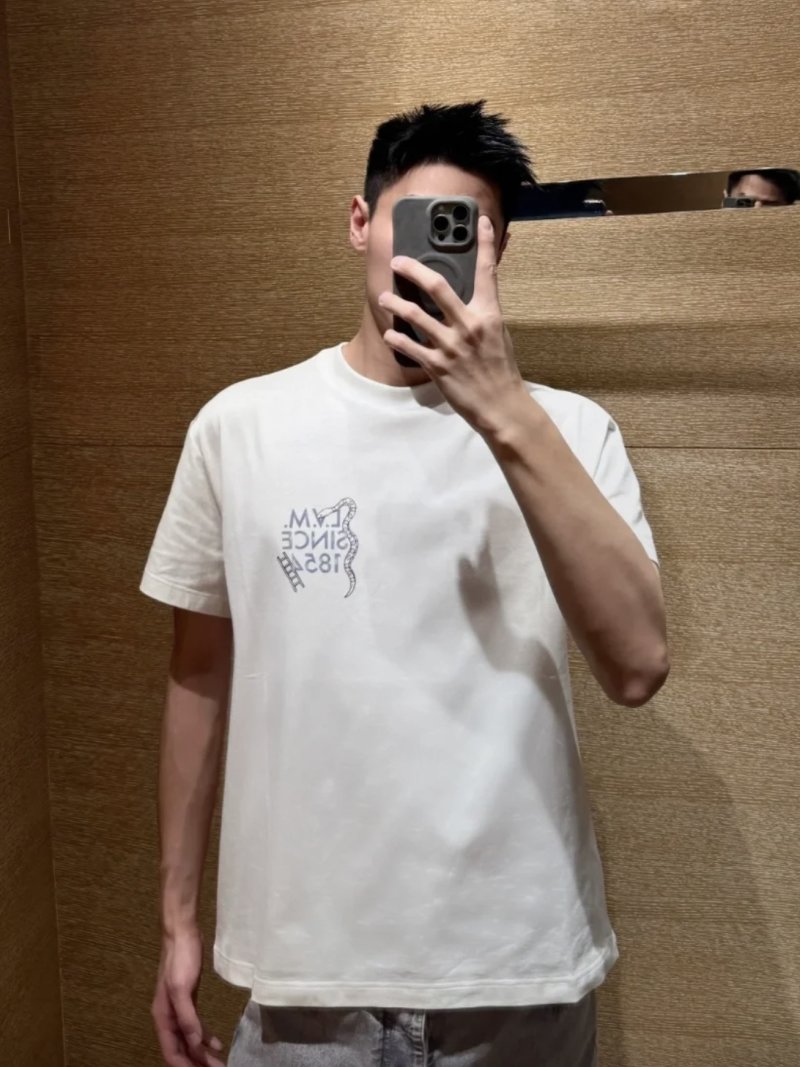 Louis Vuitton Game Board Print Cream T-Shirt view