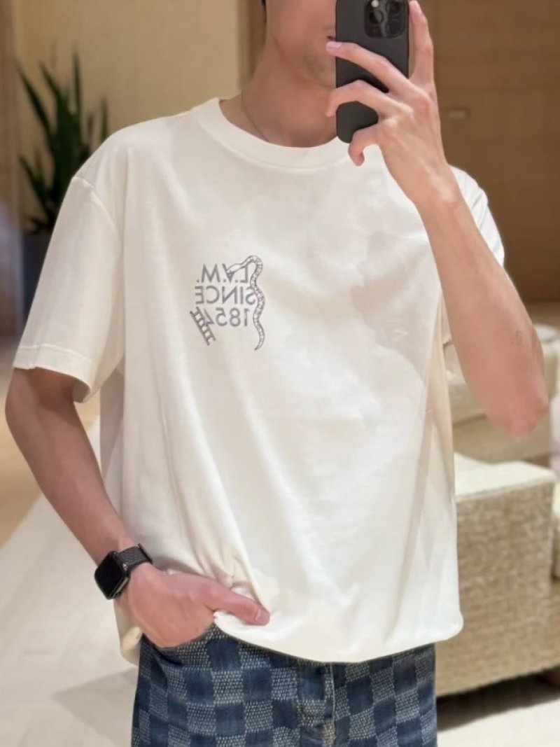 Louis Vuitton Game Board Print Cream T-Shirt view