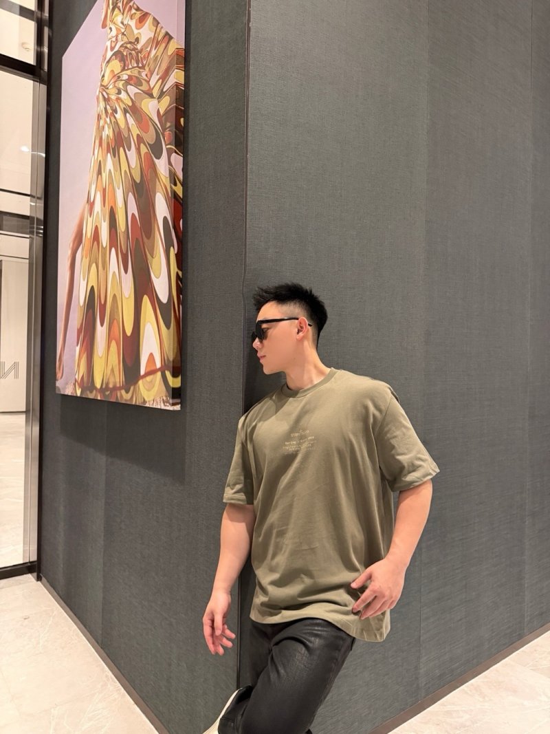 Stone Island Compass Badge Short Sleeve T-Shirt Sage Green view