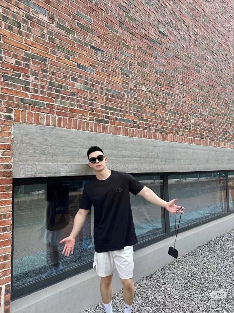 Dior CD Logo Black T-Shirt view
