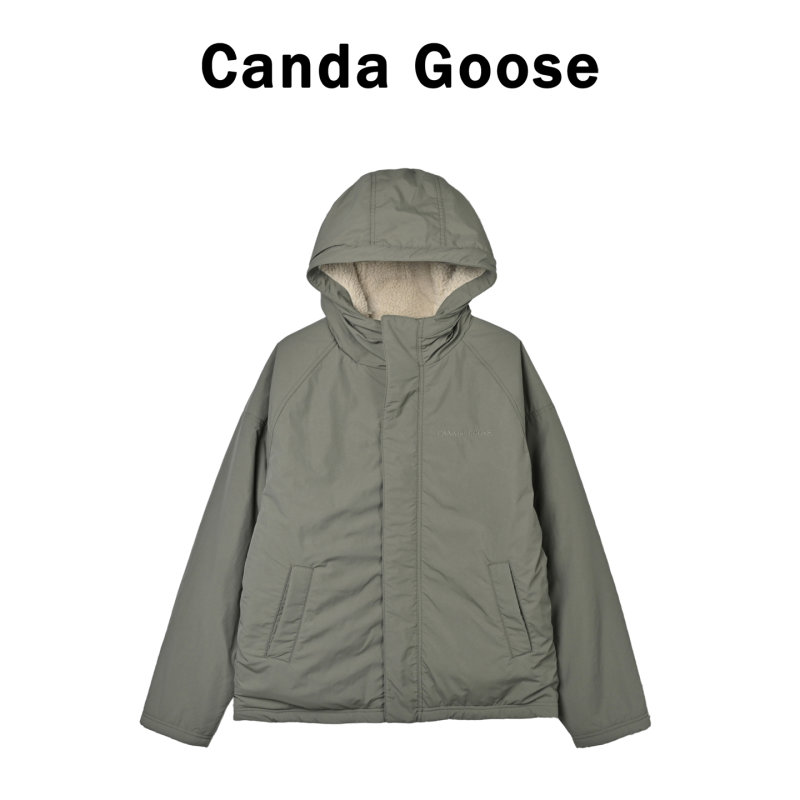 Cream & Grey Sherpa Fleece Zip Hoodie Jacket view