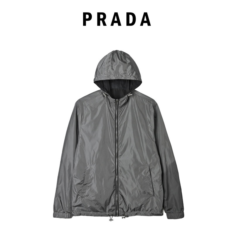 Prada Black Nylon Zip-Up Jacket view