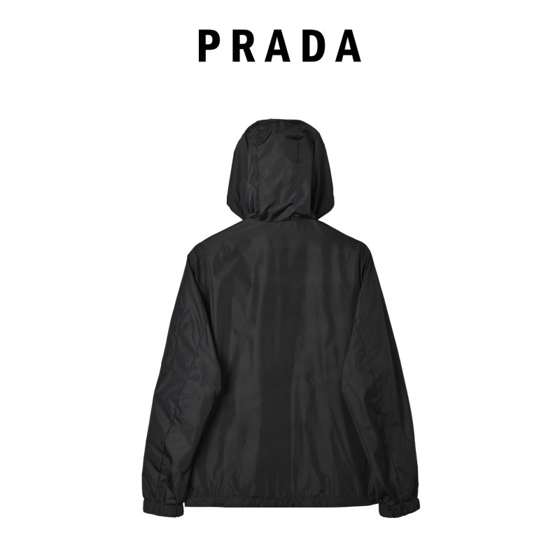 Prada Black Nylon Zip-Up Jacket view