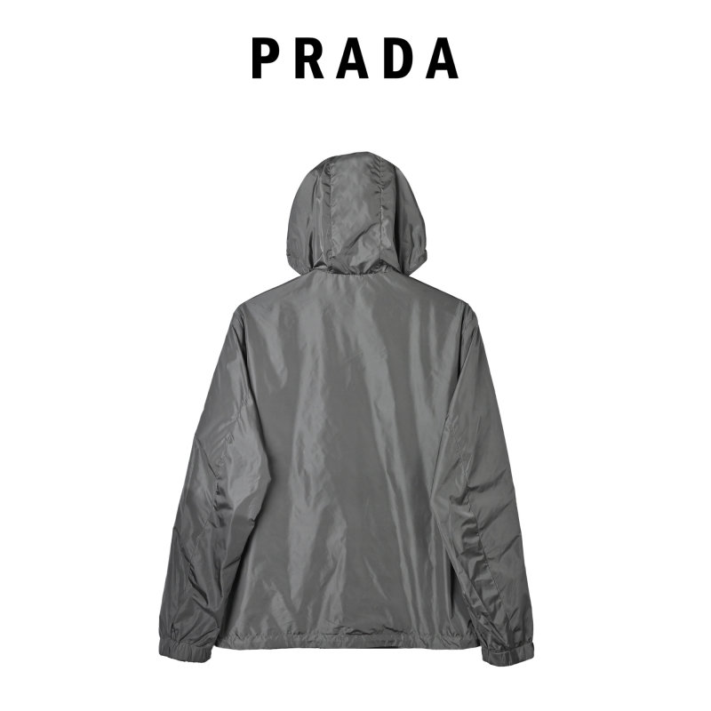 Prada Black Nylon Zip-Up Jacket view