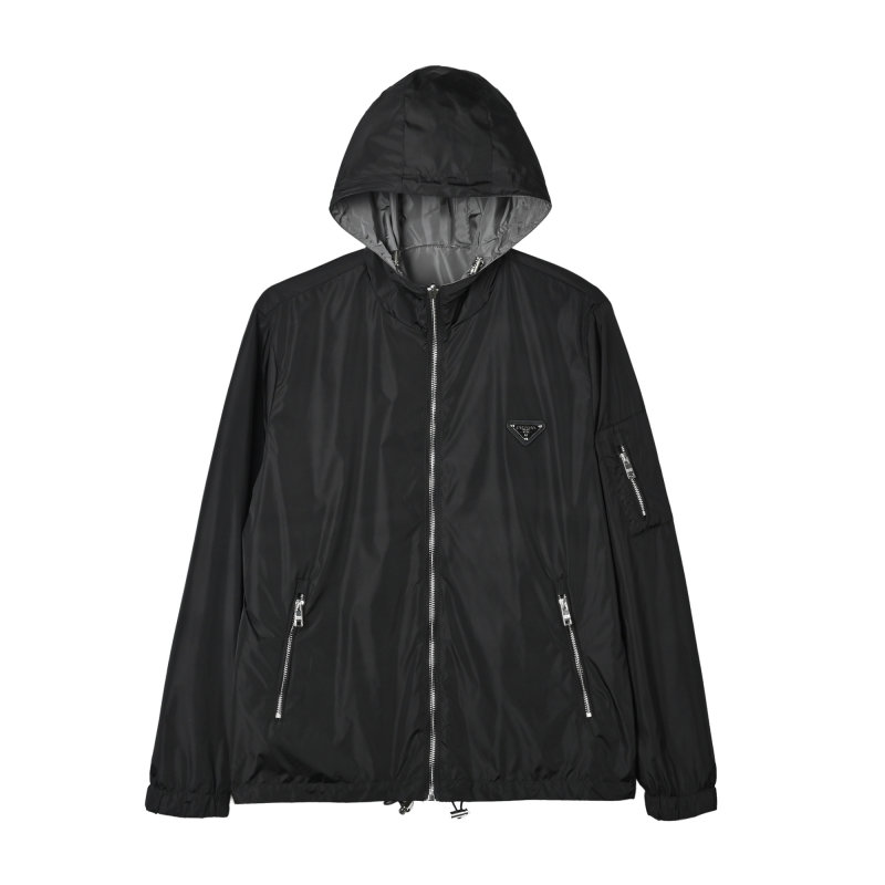 Prada Black Nylon Zip-Up Jacket view
