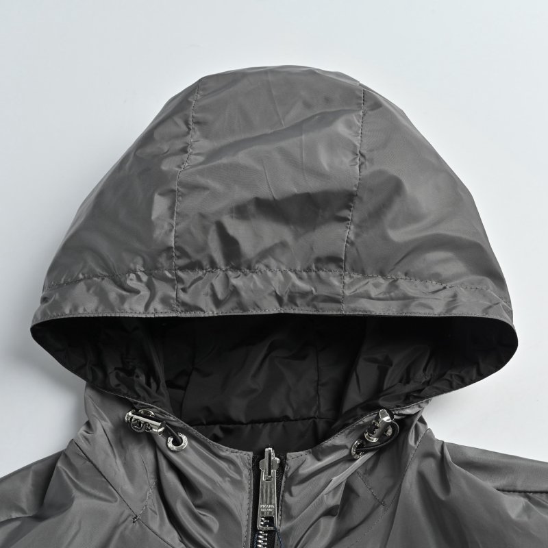Prada Black Nylon Zip-Up Jacket view
