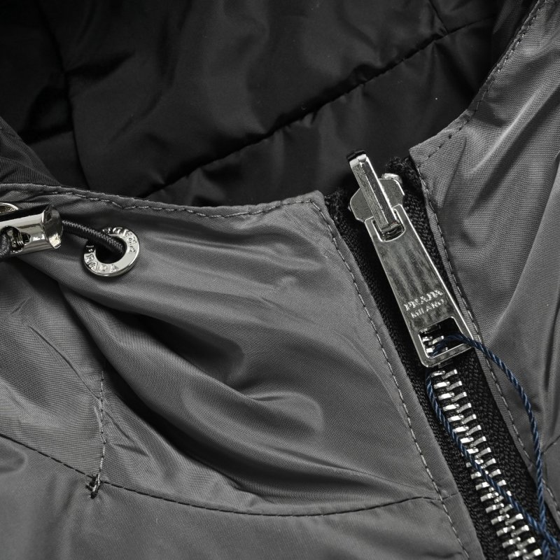 Prada Black Nylon Zip-Up Jacket view