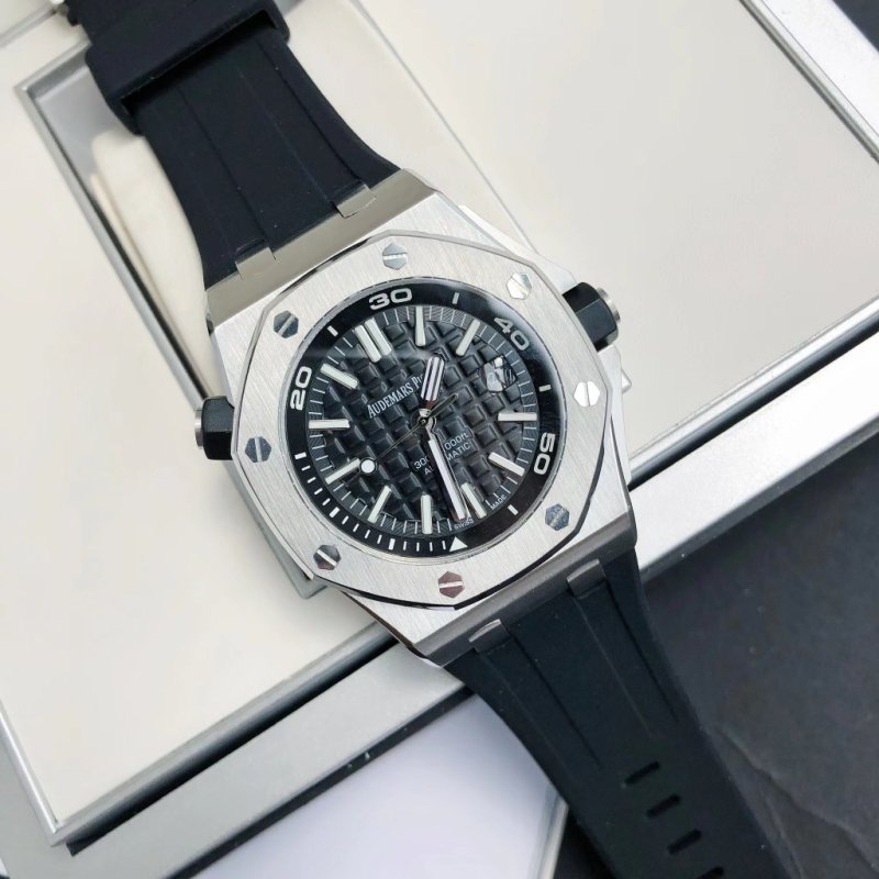Audemars Piguet Royal Oak Offshore Steel Black Dial Watch view
