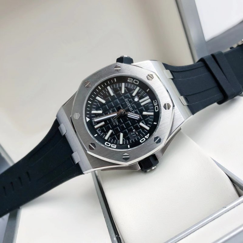 Audemars Piguet Royal Oak Offshore Steel Black Dial Watch view