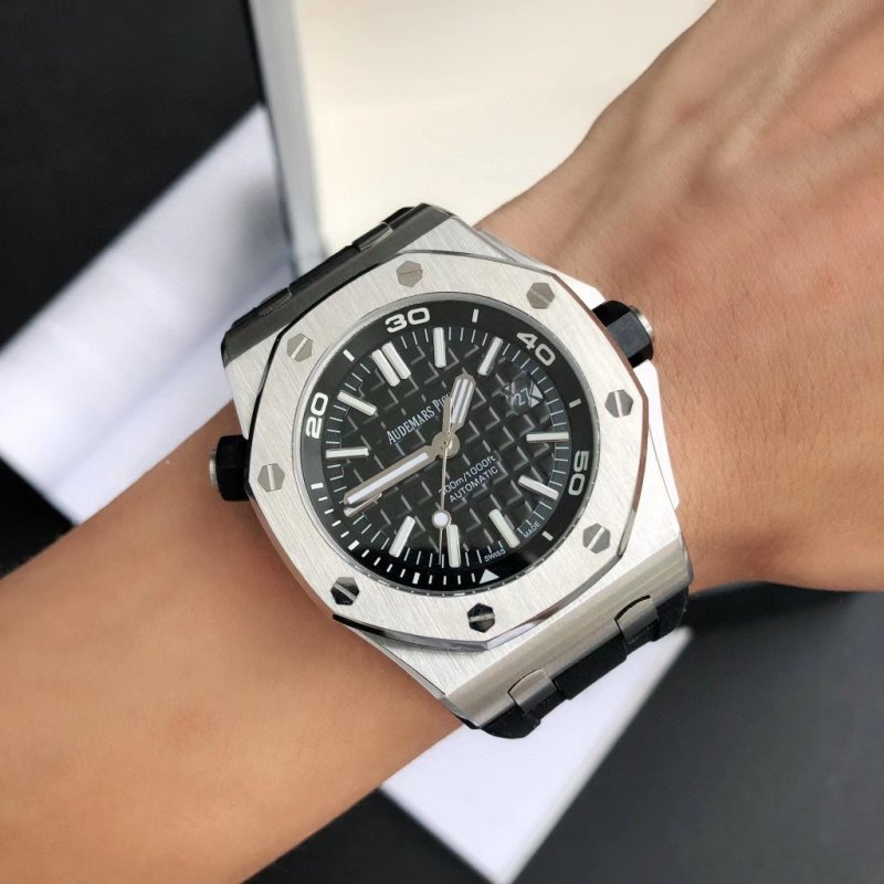 Audemars Piguet Royal Oak Offshore Steel Black Dial Watch view