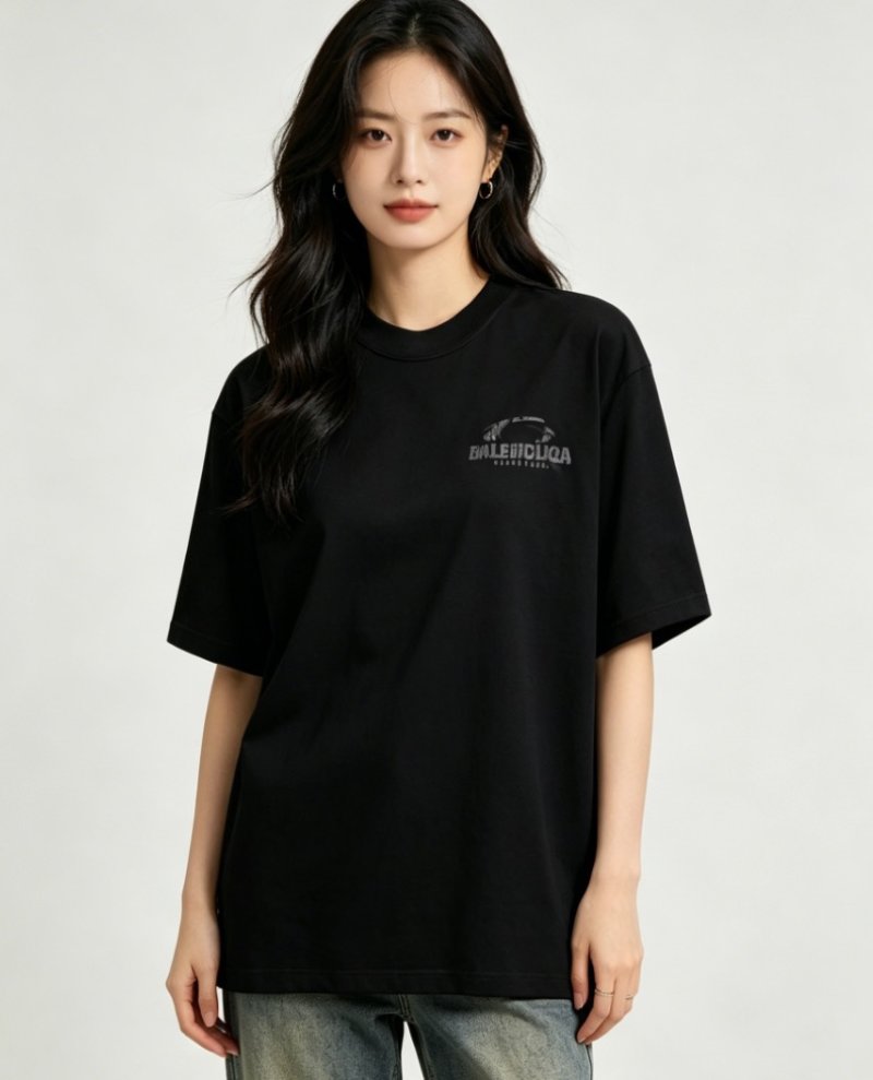 Balenciaga Logo Black T-Shirt view