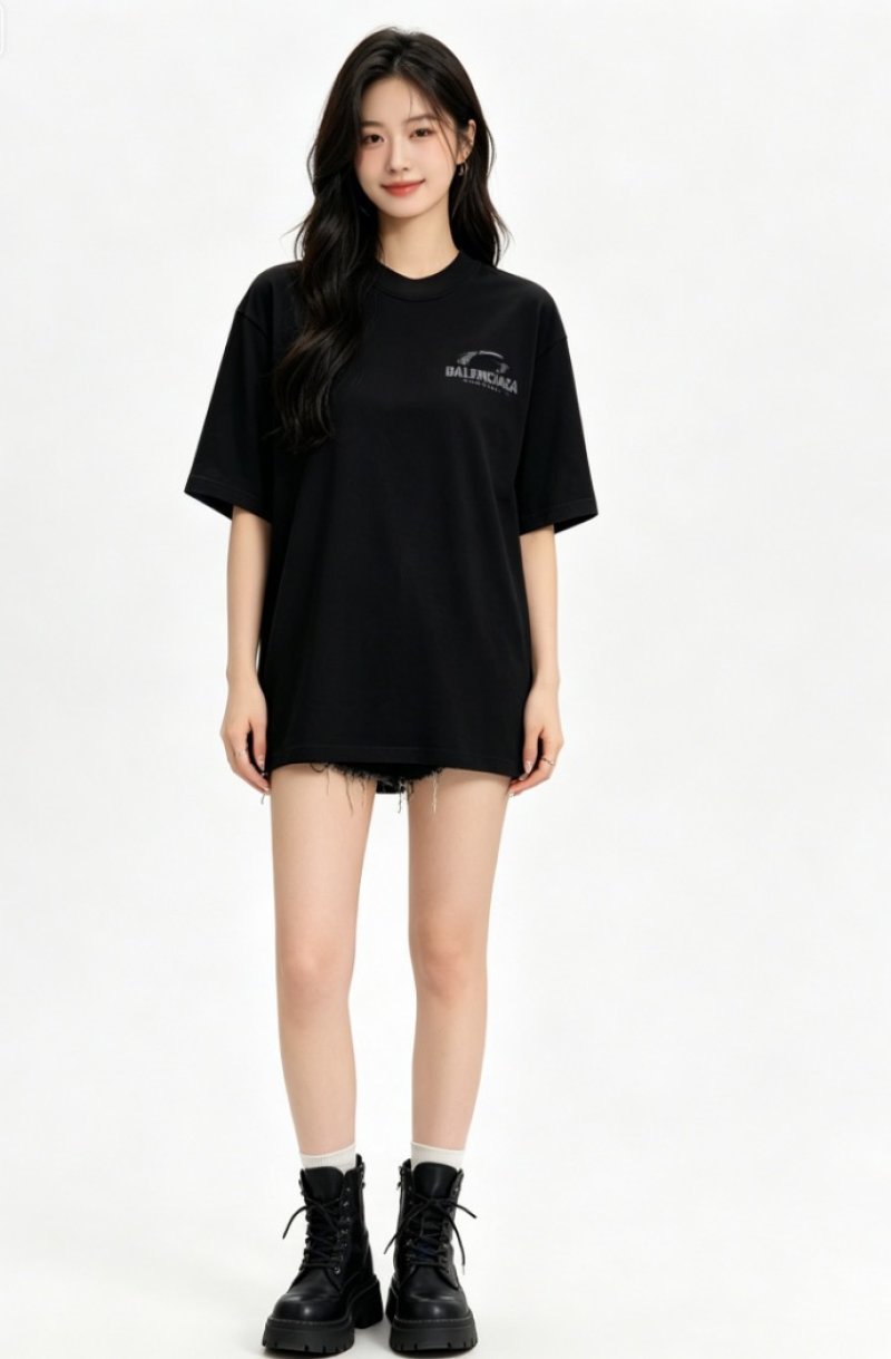 Balenciaga Logo Black T-Shirt view