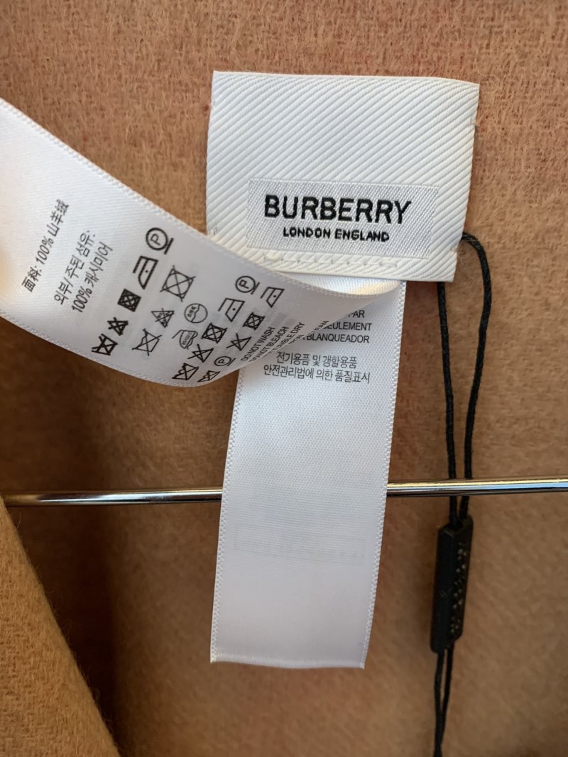 Burberry Double-Sided Check Cashmere Cape Beige view