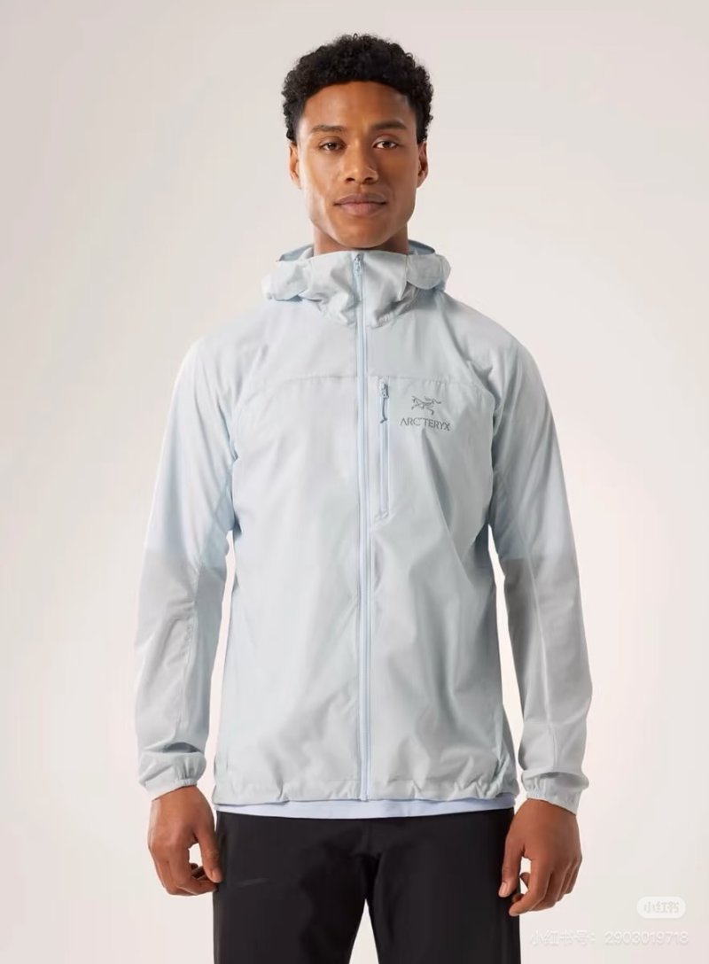 Arc'teryx Silver Lightweight Windbreaker Jacket view