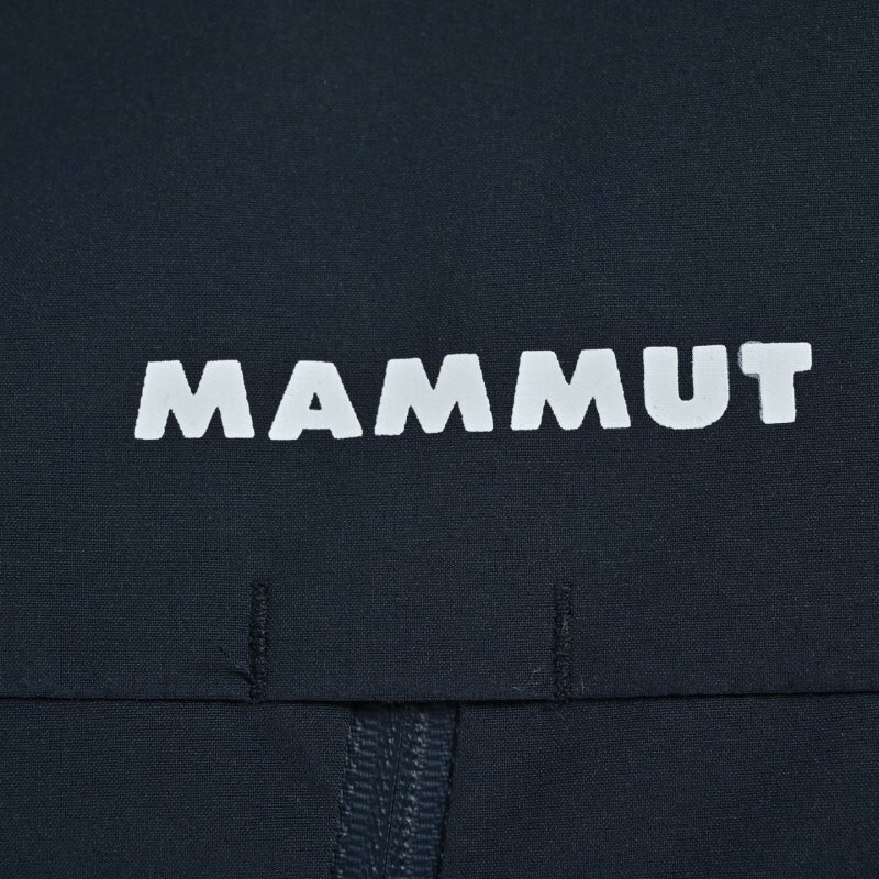 Moncler Navy Down Puffer Jacket with Orange Trim view