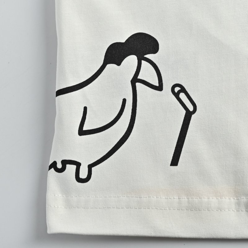 Gucci Star Cartoon Character White T-Shirt view