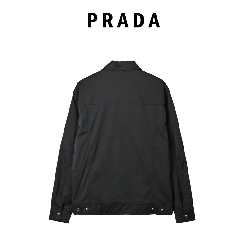 Black Oversized Button-Up Jacket view