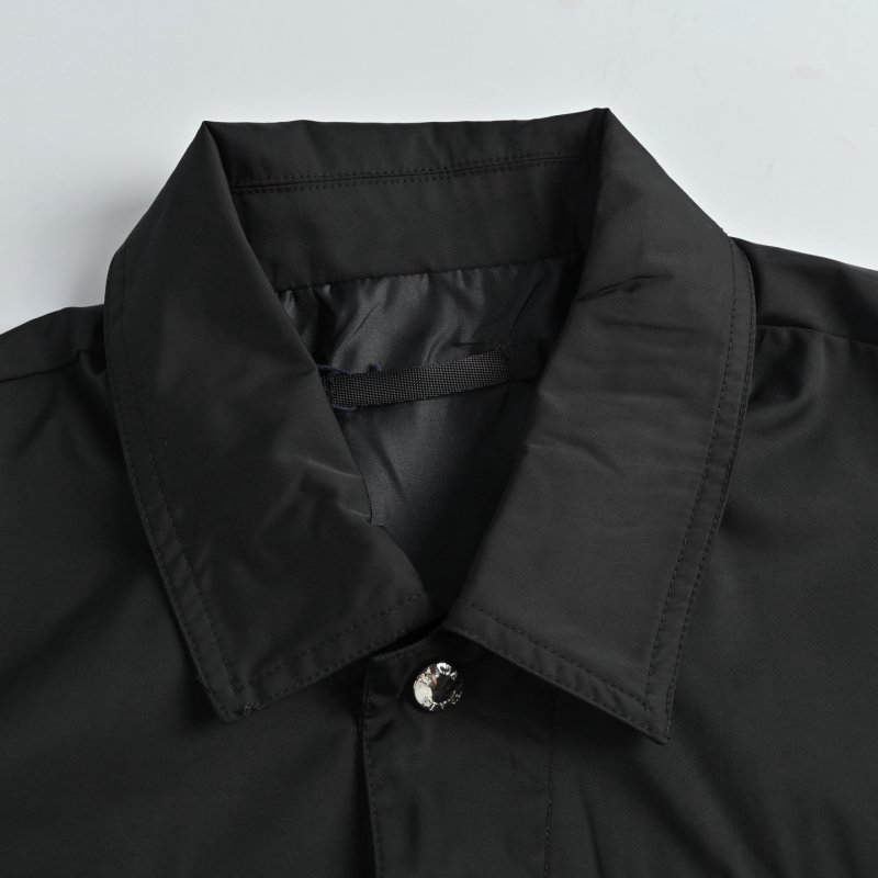 Black Oversized Button-Up Jacket view