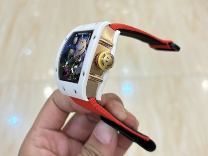 Richard Mille RM 88 Smiley Automatic Flywheel White Red view 3