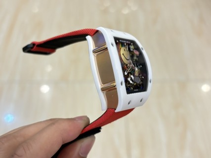 Richard Mille RM 88 Smiley Automatic Flywheel White Red view 4