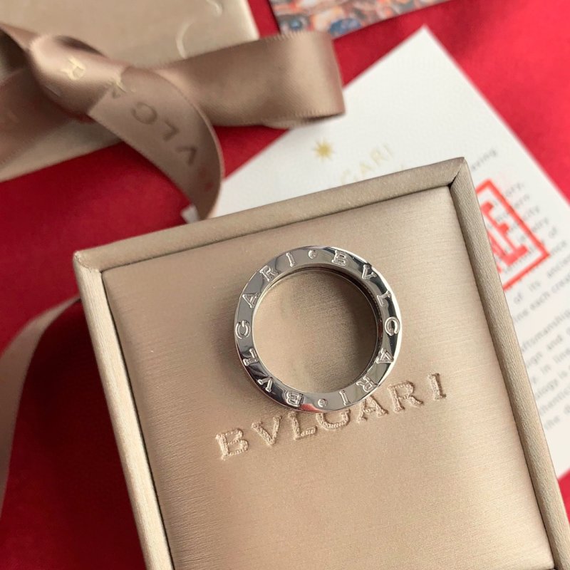 Bulgari B.Zero1 Black Ceramic Ring Silver