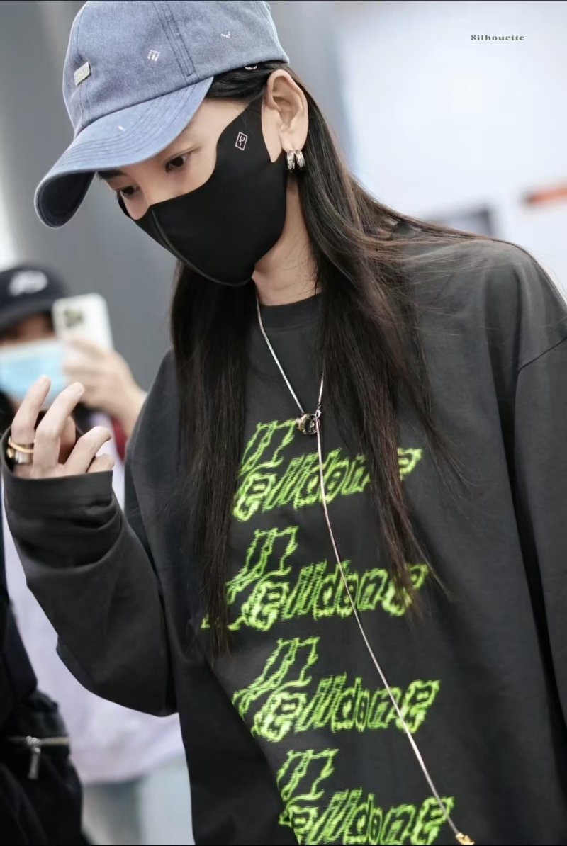 Black Neon Graphic Logo Long Sleeve T-Shirt view