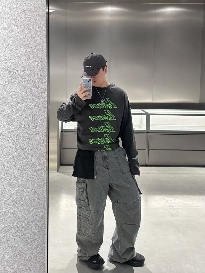 Black Neon Graphic Logo Long Sleeve T-Shirt view
