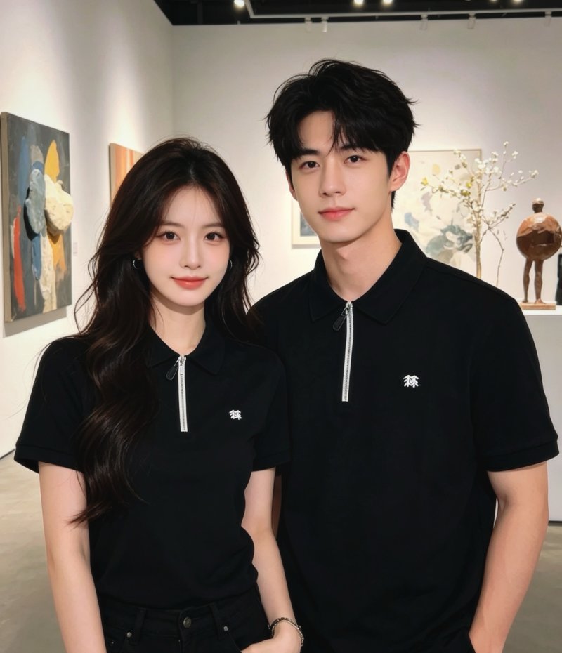 Black Short Sleeve Zip T-Shirt view