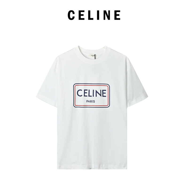Celine Paris Logo White T-Shirt view