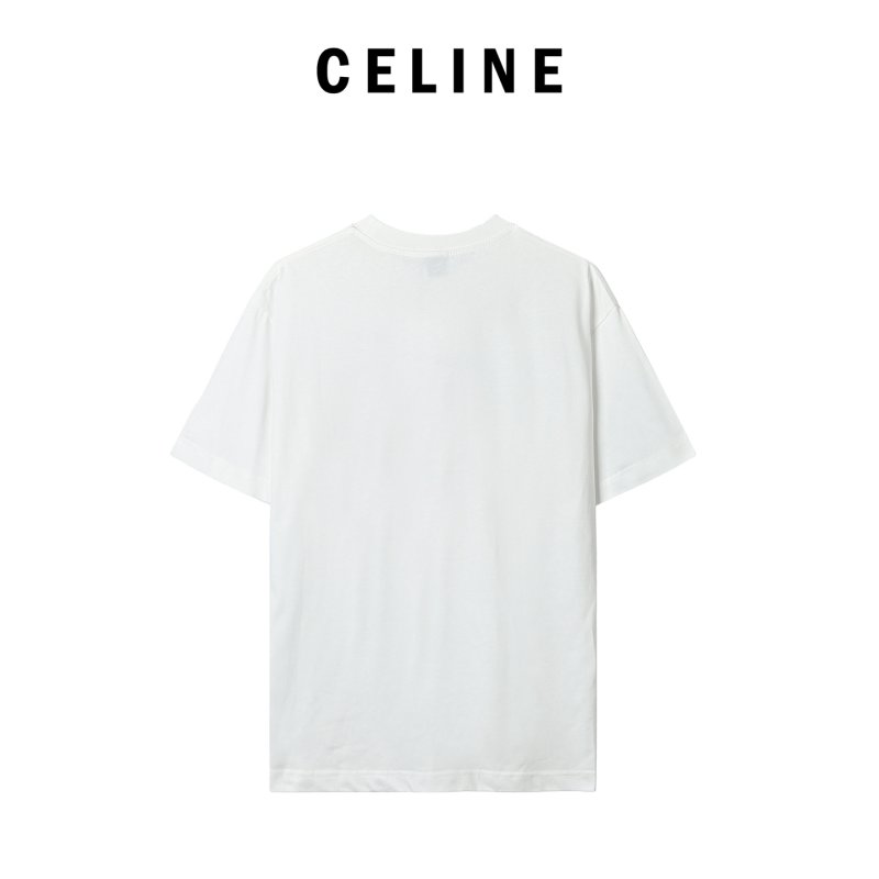 Celine Paris Logo White T-Shirt view