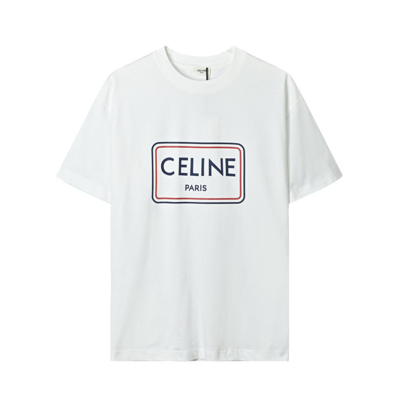 Celine Paris Logo White T-Shirt view