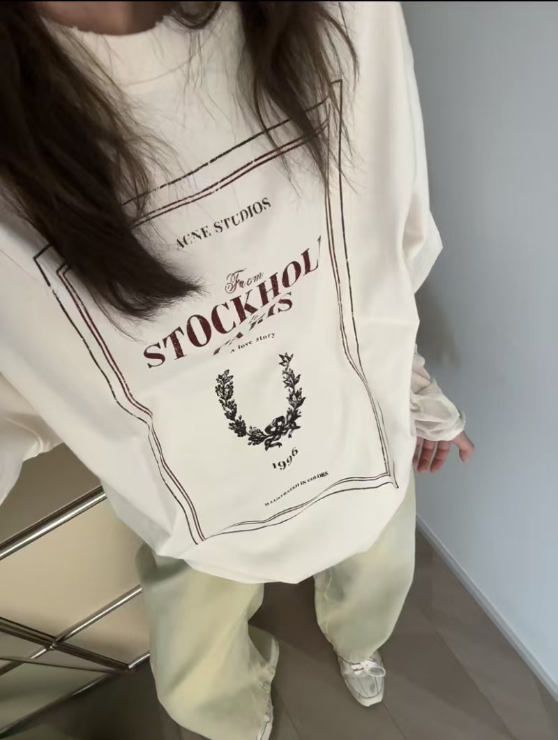 Acne Studios Stockholm Love Story White T-Shirt