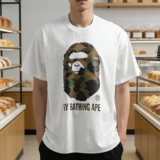 A Bathing Ape Camo Head White T-Shirt view 6