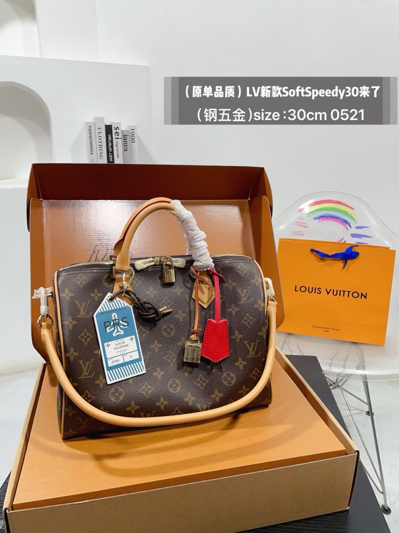 Louis Vuitton Soft Speedy 30 Monogram Canvas Bag