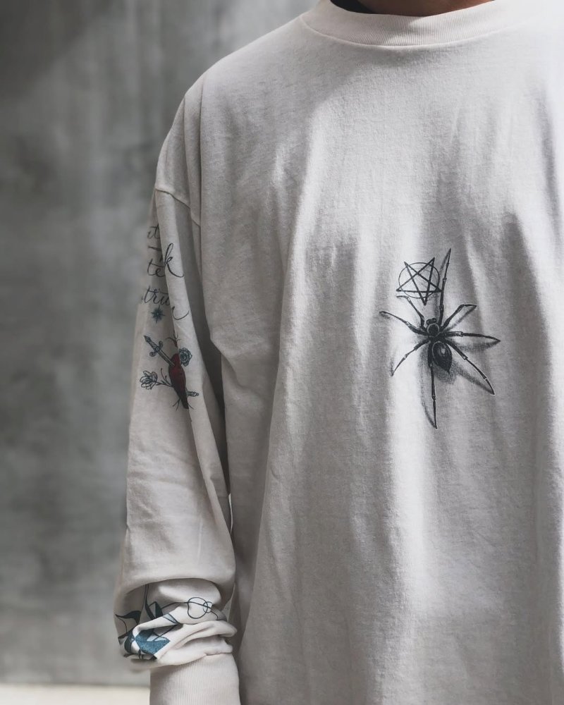 Vintage Angel Wings White Long Sleeve Graphic Tee view