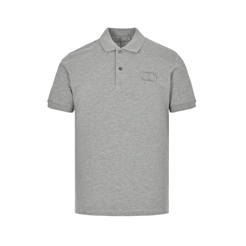 Women's Grey Polo Shirt - Classic Short Sleeve view