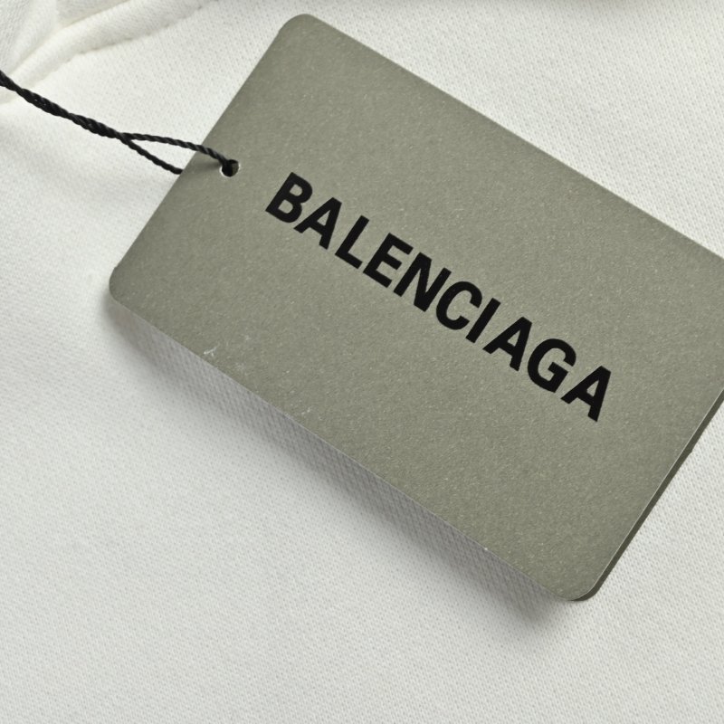 Balenciaga Heart Logo White Hoodie view