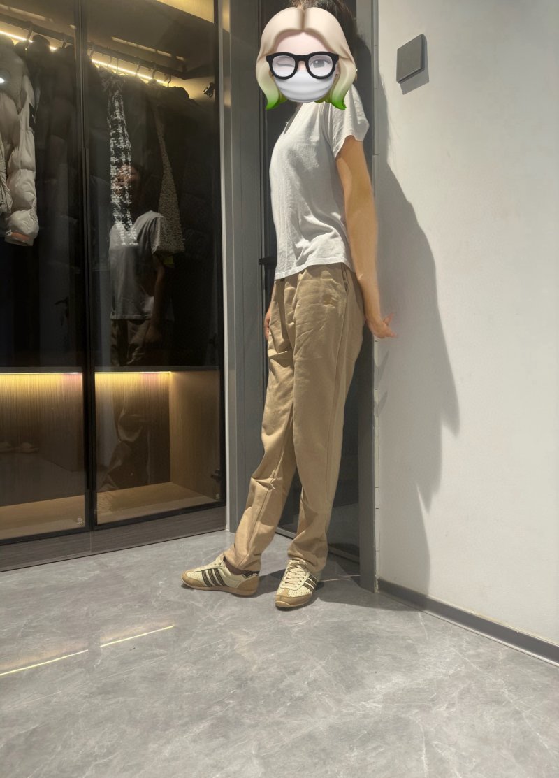 Essentials Beige Embroidered Logo Pants view