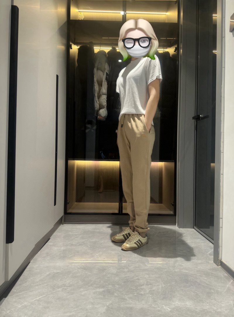 Essentials Beige Embroidered Logo Pants view