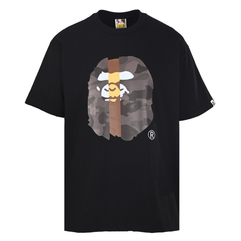 Black Graphic Bear Print T-Shirt view
