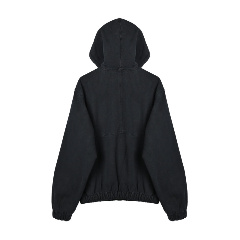 Stüssy Black Denim Sherpa-Lined Jacket view