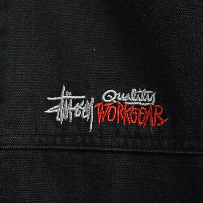 Stüssy Black Denim Sherpa-Lined Jacket view