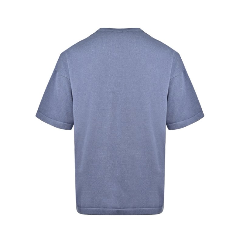 Dior Couture Embroidered Blue T-Shirt view