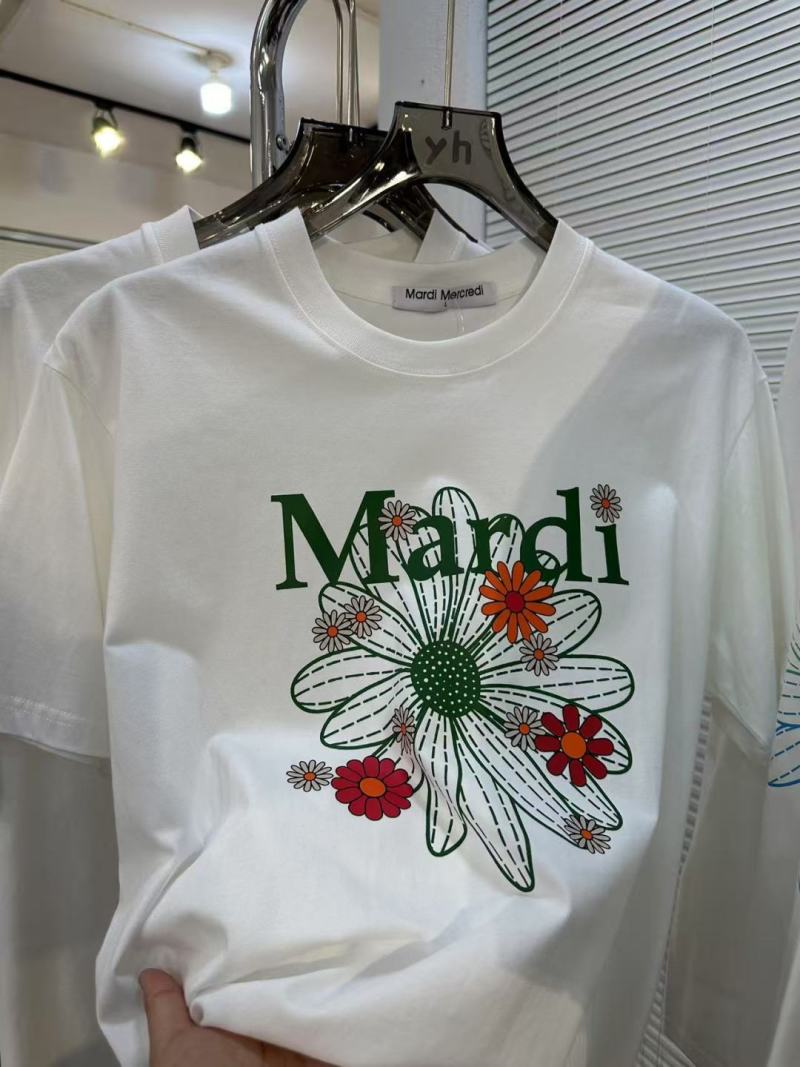 Mardi Mercredi Floral Print White T-Shirt view
