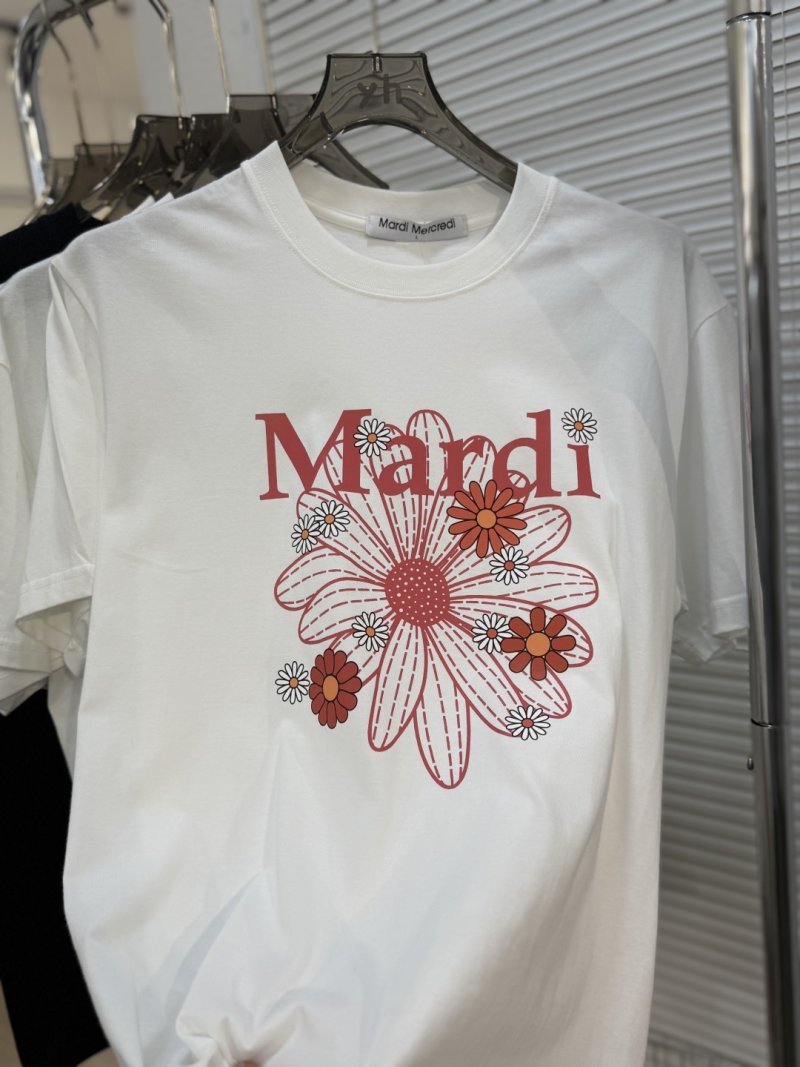 Mardi Mercredi Floral Print White T-Shirt view